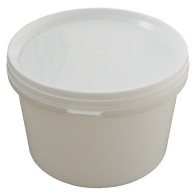 PLASTIC CART 570 ML WITH WHITE / WHITE LID
