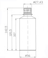 PET BOTTLE 250 ML CLEAR WITHOUT STAGE WITHOUT CLOSE TYPE 0020(2)2