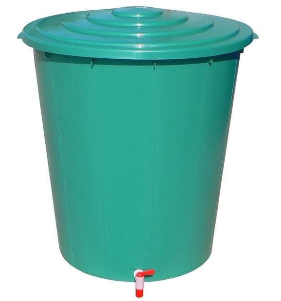 PE SUD 200 L TYPE 4520 FOR RAIN WATER GARDEN GREEN INCLUDING DRAINAGE AND LID (6.4KG)(3)