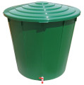 PE SUD 500 L TYPE 4550 FOR RAIN WATER GARDEN GREEN INCLUDING DRAINAGE AND LID (13.8)