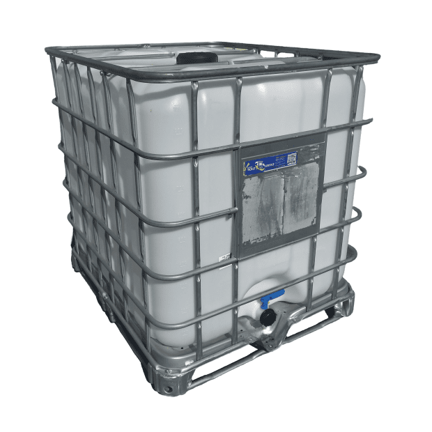 IBC CONTAINER 1000L REKO 150/50 METAL PALLET NATUR CONTAINER REPLACEABLE FLAP TANK DN 50 MM