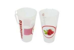  PP CUP WITH CLIP 0.5 L EXTRA STRONG, PRINT MALINOVKA