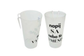  PP CUP WITH CLIP 0.5 L EXTRA STRONG, PRINT NAPIJ SE