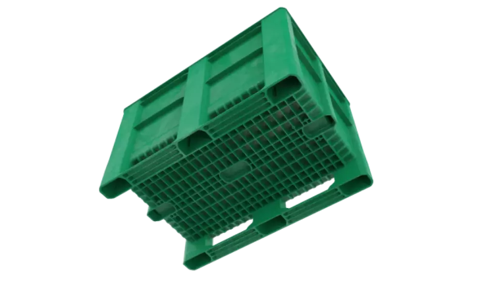 PLASTIC BOX, TYPE 800, DIMENSIONS 1200x800x740 MM, GREEN, FULL, NOT. 1000200000(2)