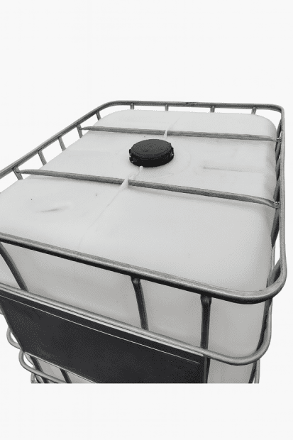 IBC CONTAINER REKO 1000L 150/80 METAL PALLET EXCHANGEABLE FLAP VALVE DN 80 MM(3)