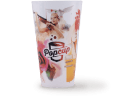  PP CUP WITHOUT CLIP 0.5 L EXTRA STRONG, PRINT MUSIC