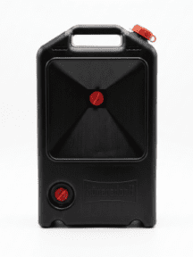 HDPE Oil Change Can black, 8 L Capacity  130x300x500 mm