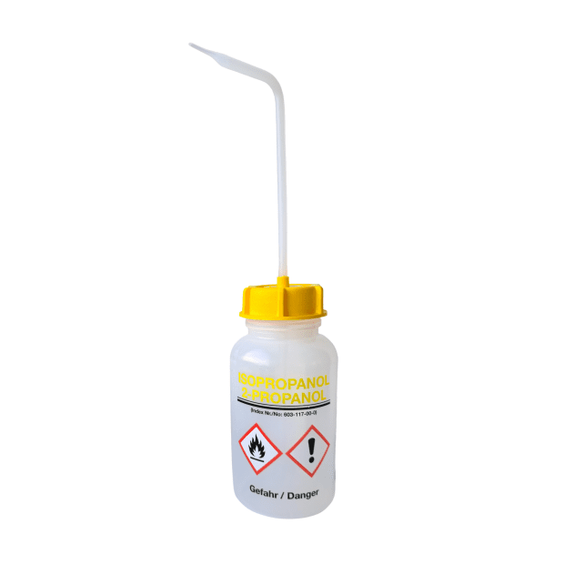 303-770022 LDPE BOTTLE 500 ML NATURAL ROUND WIDE-NECK ISOPROPANOL INCLUDING YELLOW CAP WITH SYRINGE(2)