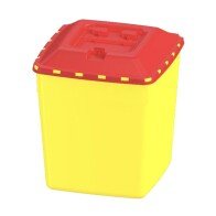 MEDICAL WASTE CONTAINER SQUARE 10 L INCLUDING CAP 235 X 235 X 268 MM (35 PCS/CARTON)
