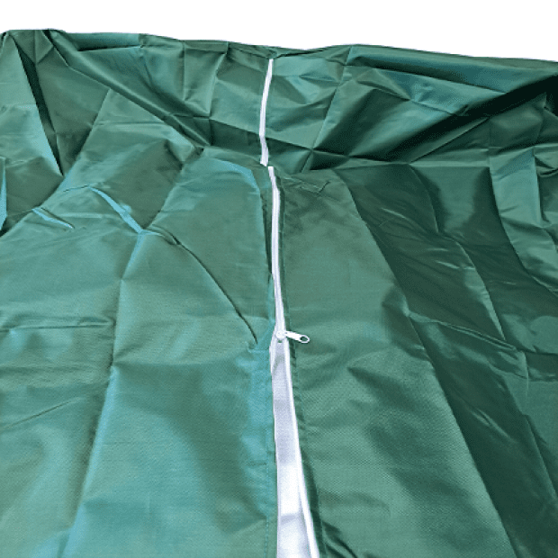 Protective cover for 600-liter IBC container, green, UV protection(2)