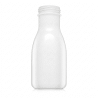 PET BOTTLE 250 ML FOR MILK WHITE WITHOUT CAP (100 ks)