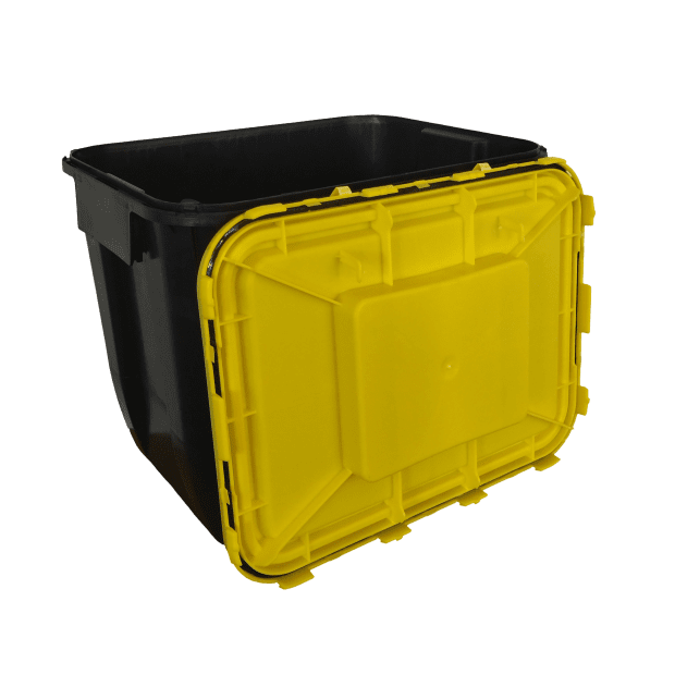 PP REC CONTAINER 30 L BLACK UN 3H2//S CONICAL 400 X 300 X 330 MM(3)