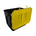 PP REC CONTAINER 30 L BLACK UN 3H2//S CONICAL 400 X 300 X 330 MM(2)2