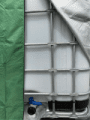 Protective cover for 600-liter IBC container, green, UV protection(3)3