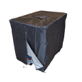 Protective cover for 600-liter IBC container, black, UV protection