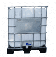IBC container 1000 L refurbished washed plastic pallet 150/50 coarse thread white container