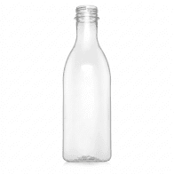 PET BOTTLE 1 L FOR MILK CLEAR WITHOUT CAP (100 ks)