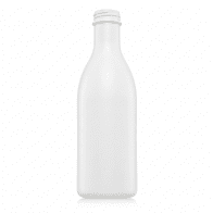 PET BOTTLE 1 L FOR MILK WHITE WITHOUT CAP (100 ks)