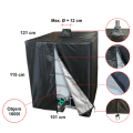 Protective cover for IBC container black UV protection(2)2