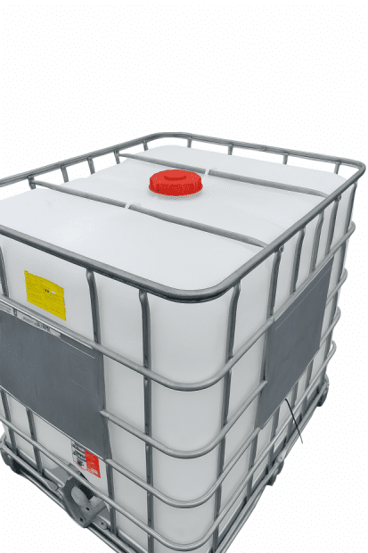 IBC CONTAINER 1000L SCH EX UN ANTISTATIC REPAIRED/UNWASHABLE METAL PALLET 150/50 FINE THREAD(2)