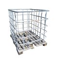 USED ​​METAL FRAME ON WOODEN PALLET, 2ND QUALITY