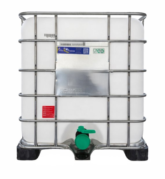 IBC CONTAINER 1000 L used, unwashed, for foodstuffs PE pallet 225/80 without UN natur