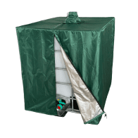 Protective cover for IBC container green UV protection