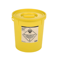 MEDICAL WASTE CONTAINER 20 L YELLOW INCLUDING CAP 316/337 MM 