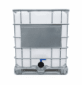 IBC CONTAINER 1000L REKO 225/80 METAL PAL. NEW CONTAINER NATUR NON-REPLACEABLE FLAP TAP WITHOUT UN