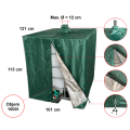 Protective cover for IBC container green UV protection(2)2