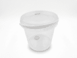 PP KBELÍL 3,5L ROUND WITH FUSE. TRANSPARENT LID / 1200KS PALLET