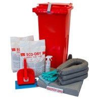 Mobile emergency kit 120 l with universal sorbents
