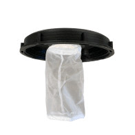 Top screw-on lid for DIN 225 mm IBC container with nylon filter