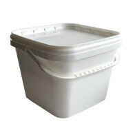 PP KBELÍK 5 L SQUARE WITH FUSE INCL. LID WHITE / 1200PCS PALLET