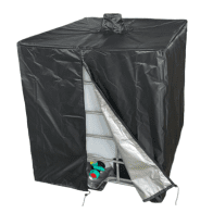 Protective cover for IBC container black UV protection