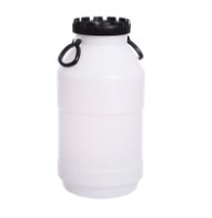 PE BAREL 50 L WIDE-HAND NATURAL HANDLE + SCREW-CUTTER, INTERMEDIATE  AVERAGE 197MM 355x700MM
