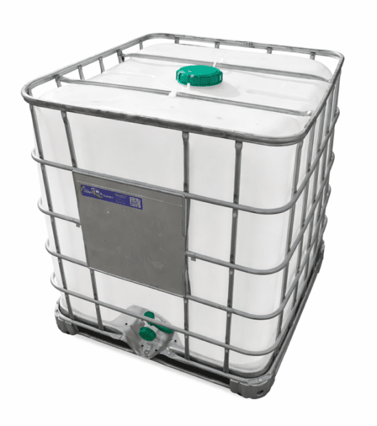 IBC CONTAINER 1000L SCHÜTZ 150/50 REKO WITHOUT UN METAL PALL. INTEGRATE FLAP VALVE DN 50(2)
