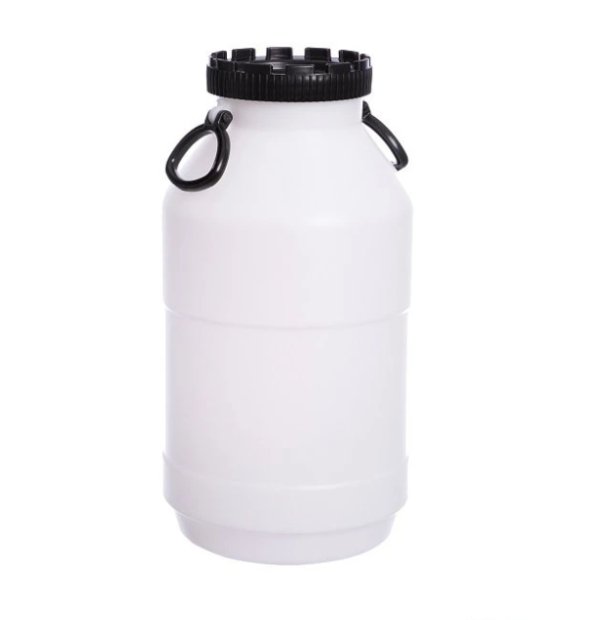 PE BAREL 50 L WIDE-HAND NATURAL HANDLE + SCREW-CUTTER, INTERMEDIATE  AVERAGE 197MM 355x700MM