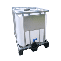 IBC CONTAINER 600 L REBUILT / USED WASHED PLASTIC PALLET 150/80 COARSE THREAD