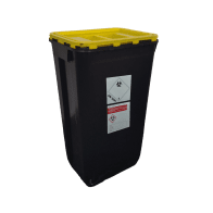 PP REC CONTAINER 60 L BLACK UN 3H2//S CONICAL 400 X 300 X 670 MM