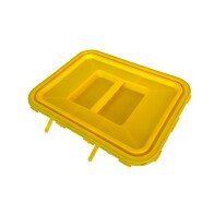PP LID YELLOW WITH GRIP FOR REC CONTAINER 30-60 L
