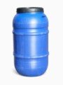 PE BARREL 220 L USED, BLUE COLOUR, SCREW LID