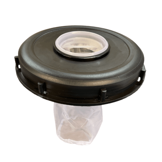 Top screw-on lid for DIN 225 mm IBC container with nylon filter(2)