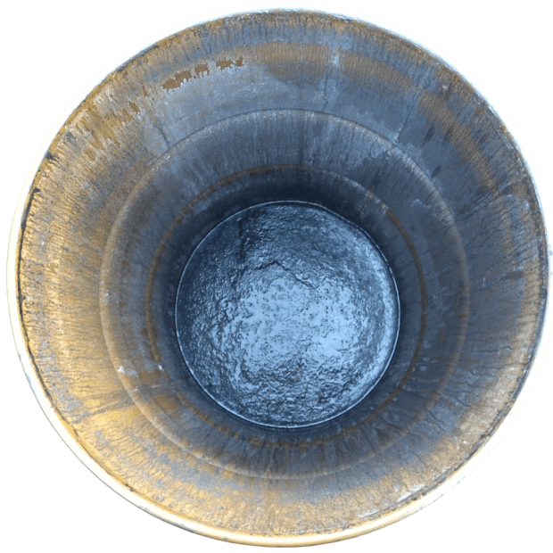 200 L METAL DRUM, USED, PAINTED INSIDE AND OUT, REMOVABLE LID + PLUG LEVER CLOSURE(4)