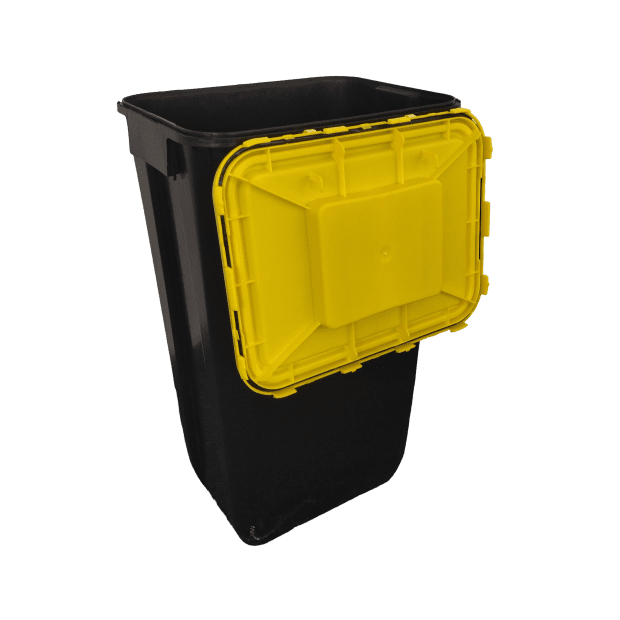 PP REC CONTAINER 60 L BLACK UN 3H2//S CONICAL 400 X 300 X 670 MM(3)