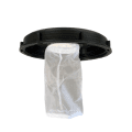 Top screw-on lid for DIN 225 mm IBC container with nylon filter