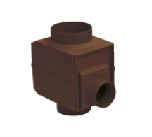 RAINWATER COLLECTOR WITH SELF-CLEANING FILTER BROWN