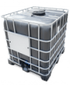 IBC CONTAINER 1000L MAS 225/50 REKO BLACK CONTAINER PLASTIC PALLET EXCHANGEABLE FLAP VALVE DN50(2)2