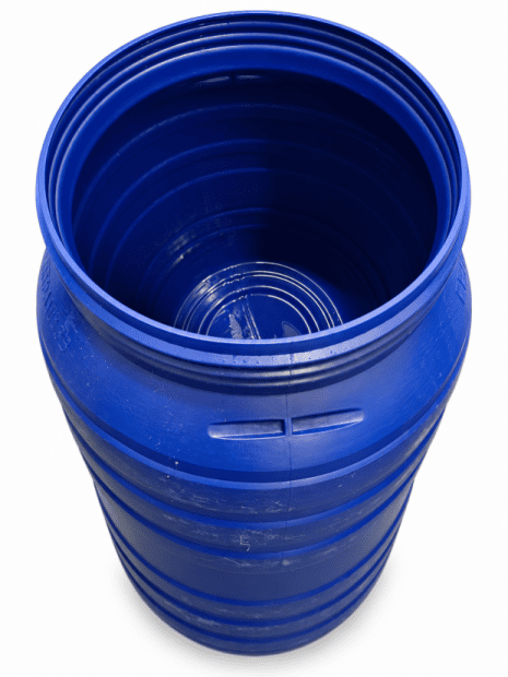 PE BARREL 220 L USED, SCREW LID(4)