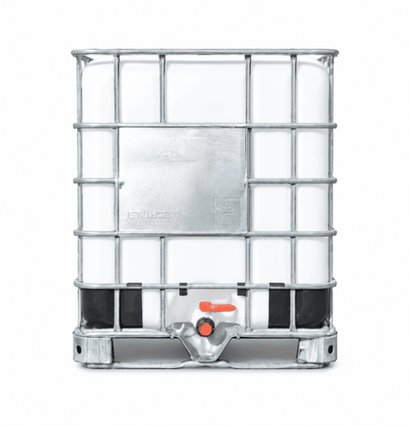 IBC CONTAINER 1000 L refurbished/cleaned METAL PALLET without UN 150/50